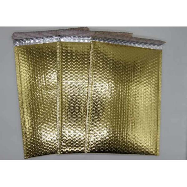 Gold Gloss Surface Metallic Bubble Mailers 6*9 Padded Bubble Bags 2 Sealing Sides