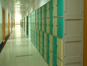 Quality Anti Corrosion Plastic School Lockers 4 Comparts 1 Column For Water Baths for sale