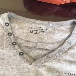 Men'S V Neck Cotton Tee