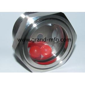NPT 1-1/2 INCH SS304 fluid level sight glass with big viewing window pump oil