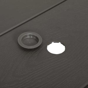 Outdoor Furniture 6ft Rectangular Picnic Table with Umbrella Hole and Folding