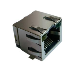 634008137521 Horizental Entry SMT R45 Modular Jack Shielded With LEDs