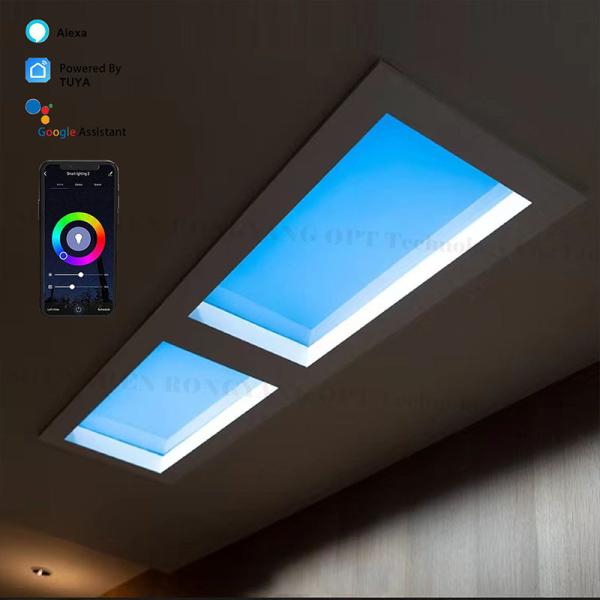Buy Multi Scene White Faux Skylight Lighting Recessed 6500k 110VAC 8000lm at wholesale prices