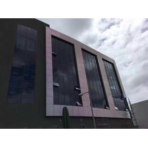 China 4*8 feet 5318 Silver Metallic Color A2 / B1 Fireproof Aluminum Panel Curtain Wall on sale