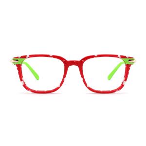 CE certification Children Eye Glasses Lightweight , Square Acetate Glasses Frame