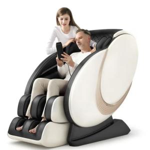 China Full Zero Gravity Heated Massage Chair Recliner 8D CB  PU ABS on sale