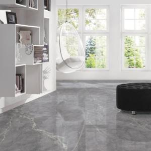 White Polished / Matt Glazed Porcelain Tile Rectified Edge