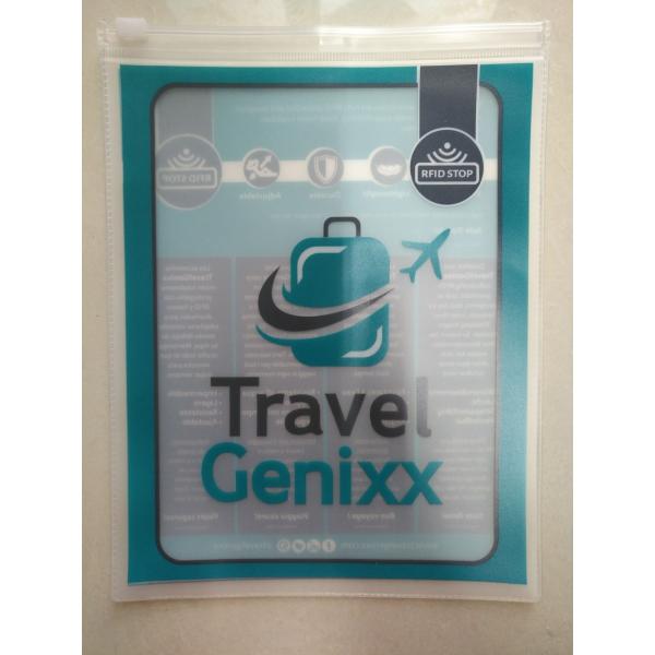 Clear Transparent PVC Plastic Bag For Swimwear / Frosted EVA Wet Bikini Bag