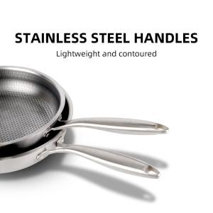 Induction Stovetop Frying Pan Honeycomb Coating Non Stick Stainless Steel