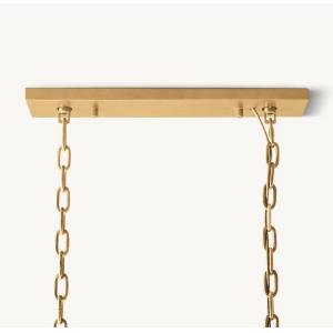 Restaurant Luxury Crystal Chandelier Harlow Crystal Rectangular Chandelier 42"