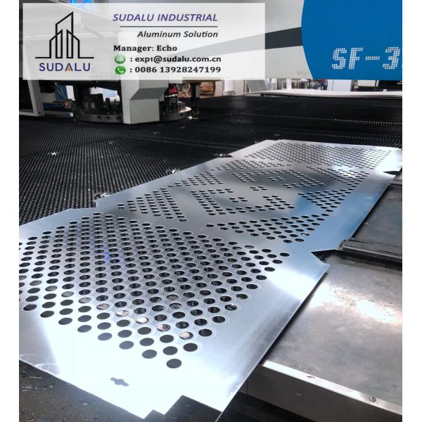 SUDALU 30mm, 50mm diameter Aluminum Perforated Panel for Curtain Wall PDF Aluminum Curvel Sheets