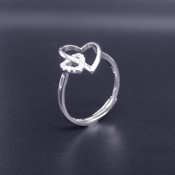 Unusual Shape Natural Freshwater Cultured Pearl Ring Pure 925 Silver