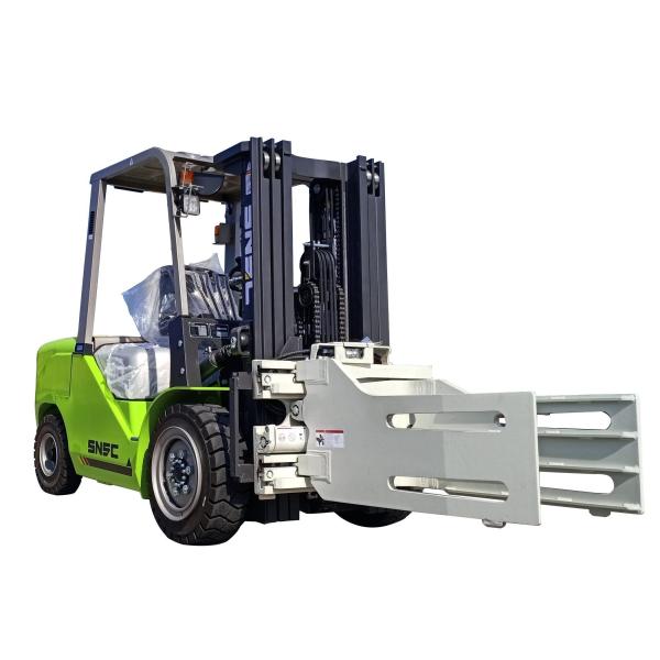 Montacargas 4 Ton Diesel Forklift with Bale Clamp Attachment and Lifting Height