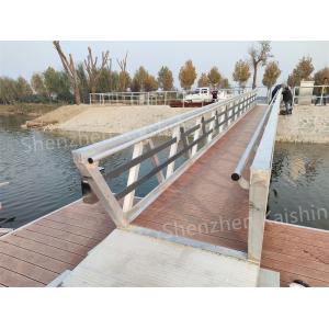 WPC Decking Floating Dock Aluminum Gangways Aluminum Marine Dock Ramps