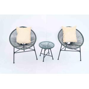 Patio Outdoor Wicker Bistro Table And Chairs Dining Colorful Rattan Acapulco