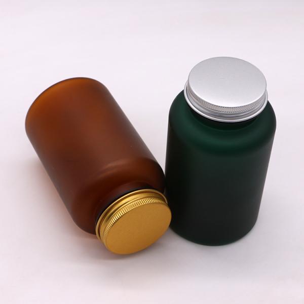250ML Customizable PET Medical Plastic Bottle for Pill Capsule in Matte/Frosted Color