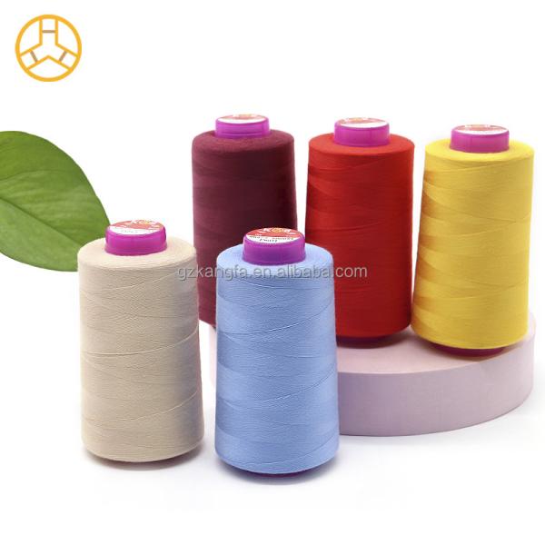Low Moq 40/2 5000yds Polyester Sewing Thread For Machine Sewing With 100%