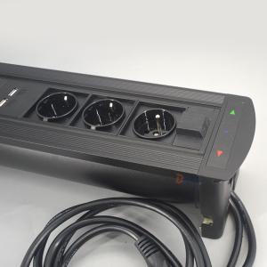 Intelligent modular design automatic flip up conference table socket box