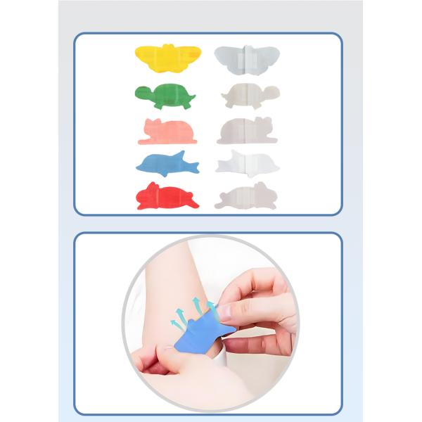 PE Cartoons Kids Wound Plaster Medical Customized Breathable Band-aid, special shapes can be customized