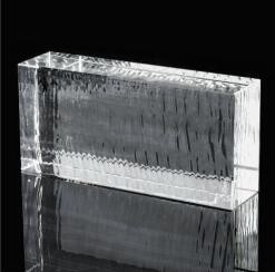 Buy Clear Stained Glass Bricks Crystal Hot Fused Architectural Solid at wholesale prices