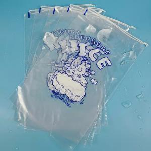 Biodegradable Transparent ICE Drawstring Printed Plastic Bag