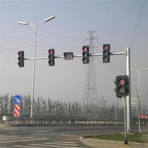 Hot Roll Steel Round Tapered Traffic Signal Pole for Pedestrian Crossing