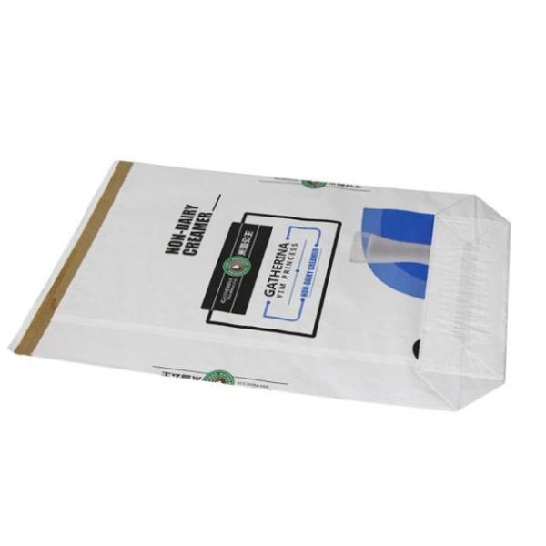 20kg 25kg Heat Seal Wheat Flour Kraft Paper Packaging Bags Moisture Proof