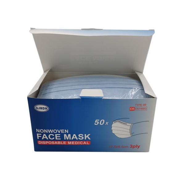 Buy Hospital Protective Nonwoven Earloop Face Mask 17.5x9.5cm at wholesale prices