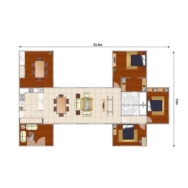 Prefabricated House Kit Set Cold-Formed Steel Prefab House Fast Assembled Home