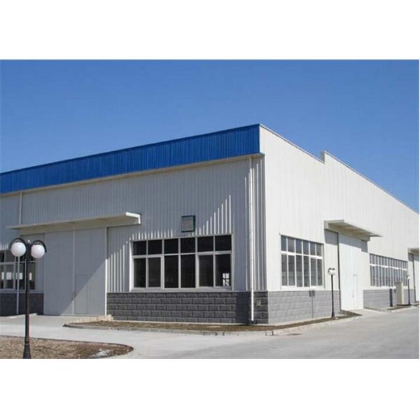 Pre Manufactured Light Steel Structure Warehouse With EPS / Rockwool / PU