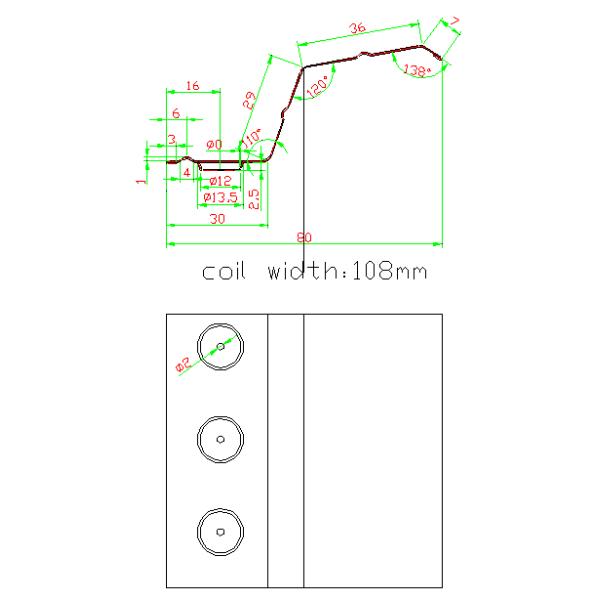 Automatic Blinds Fence Roll Forming Machine For Galvanized Steel Material