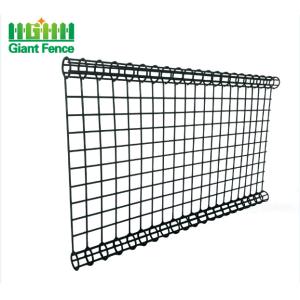 Pvc Coated 6ft Height Garden Metal Mesh Fencing Double Circle