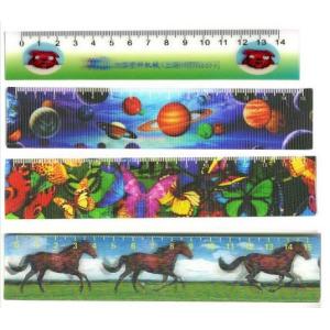 PLASTIC LENTICULAR custom design animation lenticular ruler 20cm 30cm plastic 3d