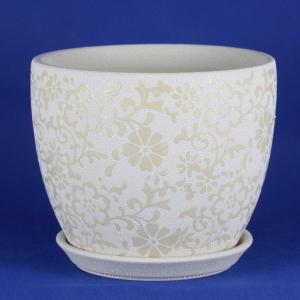 Customized Round Ceramic Pots Wide Selection Drainage Included