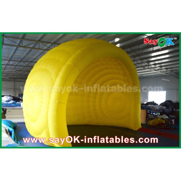 Family Air Tent Yellow Helmet Inflatable Air Tent Inflatable Igloo Tent Dome For Event / Party