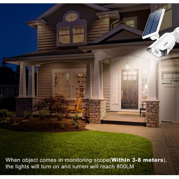 Bullet Camera Solar Led Motion Sensor Light 8 Pcs Led Lights With Night Sensor