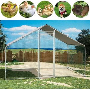 Chicken Run Kennel 2m x 3m Walk In Chicken Cage Coop For Rabbit Hen Cage Pen