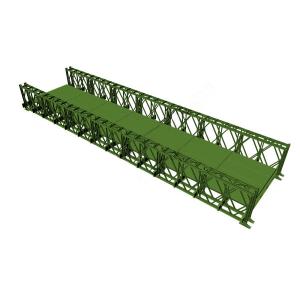 Durable Industrial Prefab Steel Bridge Construction Galvanized Modular Steel