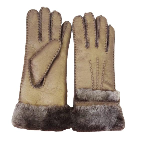 Professional Factory Winter Cheap Sex Girls gloves leather with Fur cuff