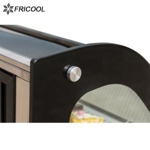 R134a Dual Curved Glass Refrigerated Bakery Display Case 4.2AMPS