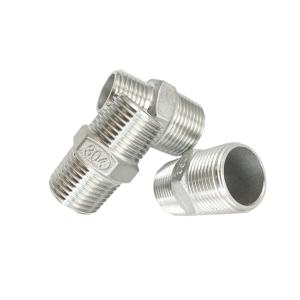 NPT Equal Stainless Steel Pipe Nipples Close SS316L 200 Degree