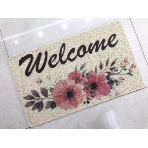 Anti-slip plastic pvc printed door mat