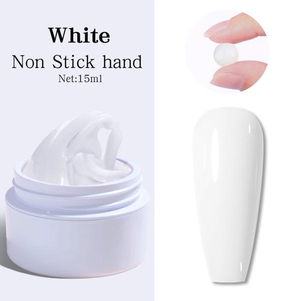 Private Label Quick Building Gel for Nail Extension White Clear UV Gel Acrylic Extension Solid Builder