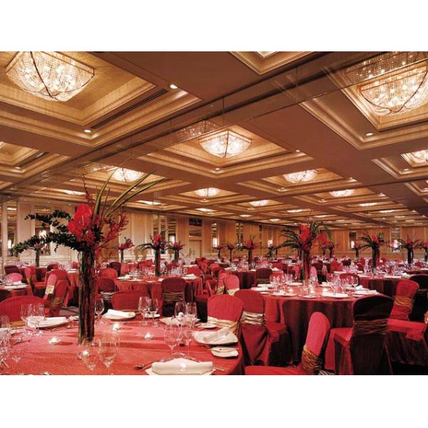 Commercial Hotel Lobby Furniture With Fabric Sofa Solid Wood And Round Dining Table Sets