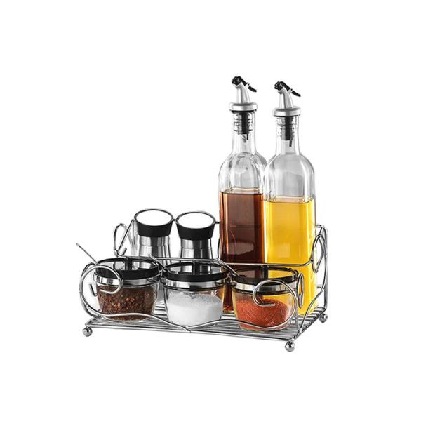 Customized Glass Storage Containers Transparent Color For Store Seasonings