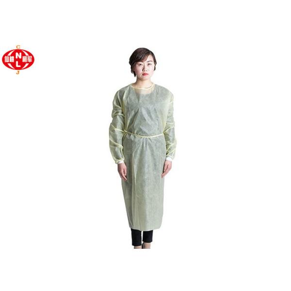 Buy 40gsm PPE Disposable Isolation Gowns With Press Button at wholesale prices