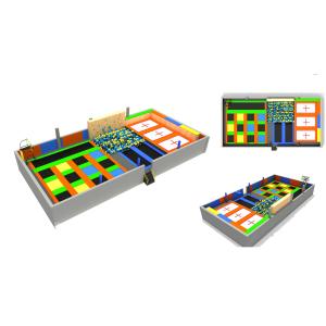 235M2 2017 Jumping Fitness Square Kids Cheap Sky Zone Indoor Trampoline Park Tremendous Multi-function Trampoline Park