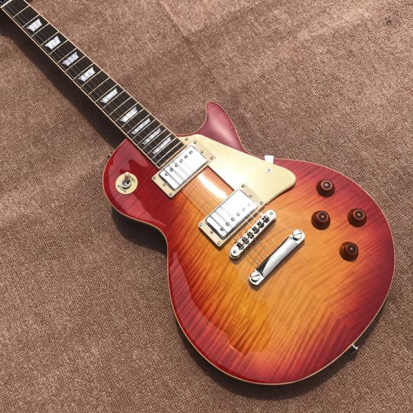 New standard LP 1959 R9 electric guitar, Cherry burst color, frets cream binding, a piece of neck & body, Tune-o-Matic b