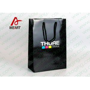 Personalized Kraft Paper Gift Bags With Ribbon Handle Embossing Surface