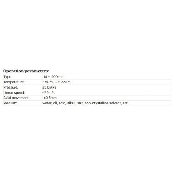 H7N Air Compressor Parts Mechanical Shaft Seal Wear Resistant